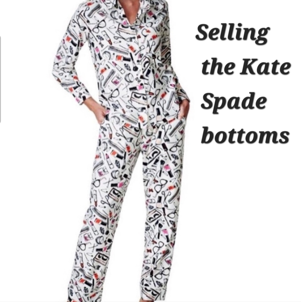 Kate Spade Dream A Little Dream Makeup Pajama Bottoms